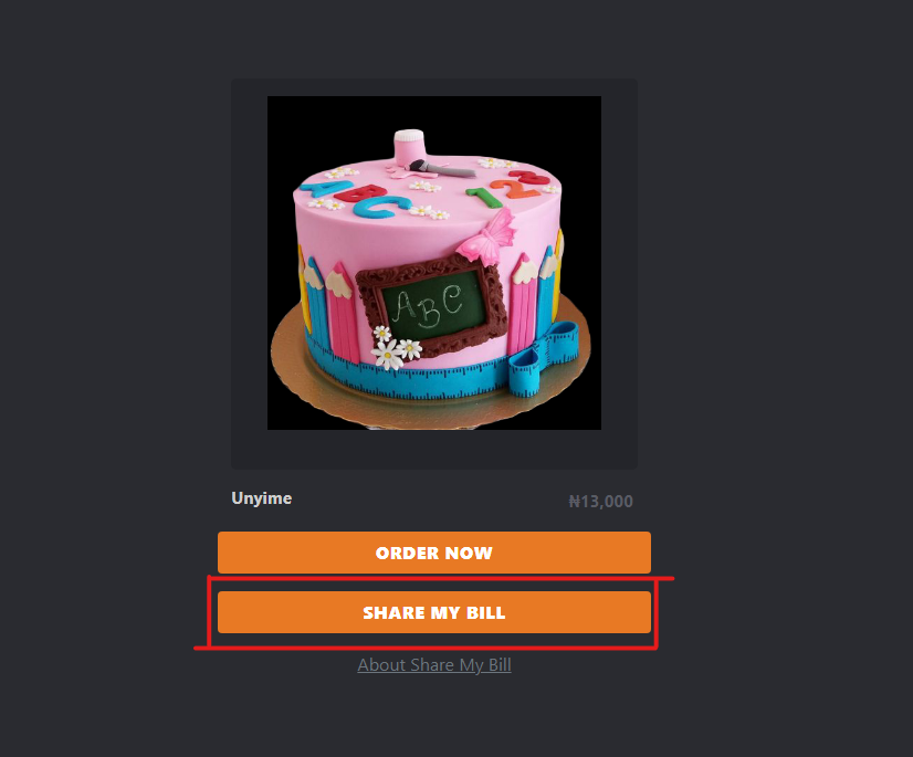 Yefepere Share My Bill